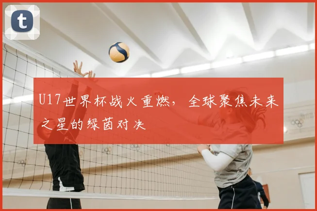 U17世界杯战火重燃，全球聚焦未来之星的绿茵对决