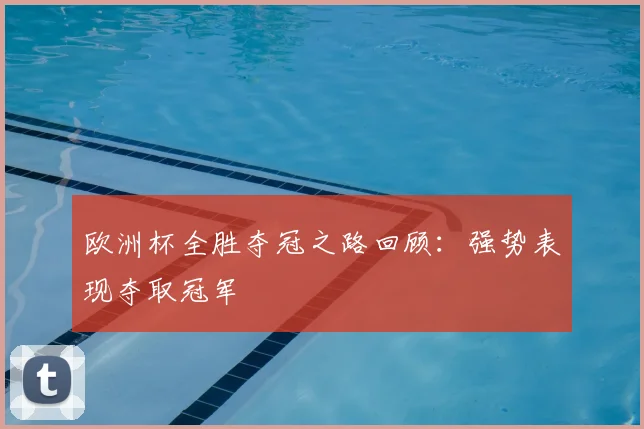 欧洲杯全胜夺冠之路回顾:强势表现夺取冠军